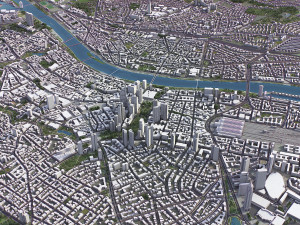Frankfurt - 3D City Model Modèle 3D