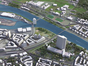 Frankfurt - 3D City Model Modèle 3D