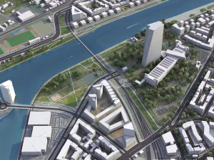 Frankfurt - 3D City Model 3D Model