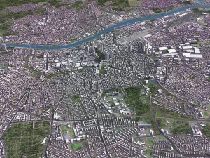 Frankfurt - 3D City Model 3D Model