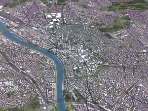 Frankfurt - 3D City Model Modèle 3D