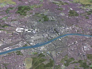 Frankfurt - 3D City Model 3D Model