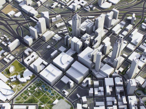 Atlanta - 3D City Model 3D Model