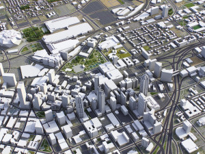 Atlanta - 3D City Model Modelo 3D