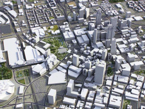 Atlanta - 3D City Model 3D Model