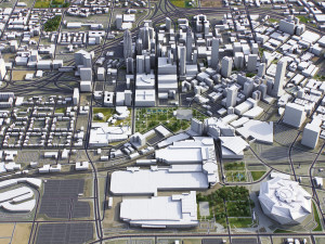 Atlanta - 3D City Model Modelo 3D