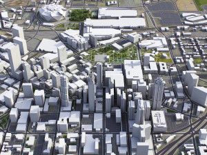 Atlanta - 3D City Model 3D Model