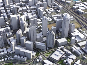 Atlanta - 3D City Model Modelo 3D