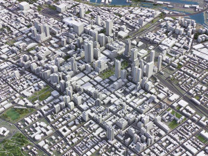 Montreal - 3D City Model 3D Model