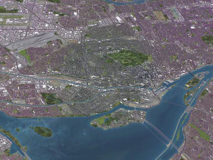 Montreal - 3D City Model 3D Model