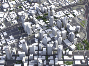 Dallas - 3D City Model 3D Модель