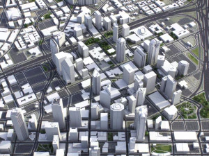 Dallas - 3D City Model 3D Model