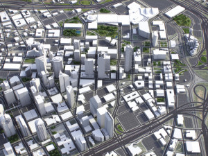 Dallas - 3D City Model 3D Модель