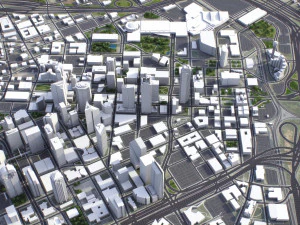 Dallas - 3D City Model 3D Model