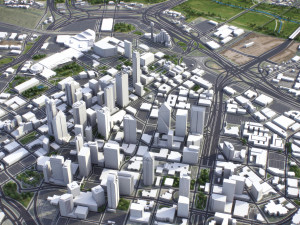 Dallas - 3D City Model 3D Модель