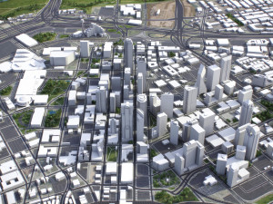 Dallas - 3D City Model 3D Модель