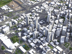 Dallas - 3D City Model 3D Модель