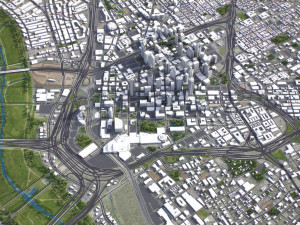 Dallas - 3D City Model 3D Модель