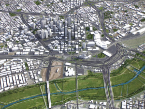 Dallas - 3D City Model 3D Модель