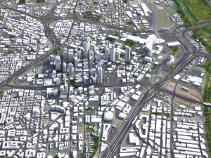 Dallas - 3D City Model 3D Модель
