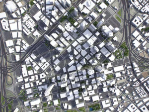 Dallas - 3D City Model 3D Model