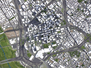 Dallas - 3D City Model 3D Модель