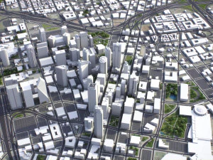Dallas - 3D City Model 3D Model