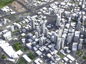 Dallas - 3D City Model 3D Model