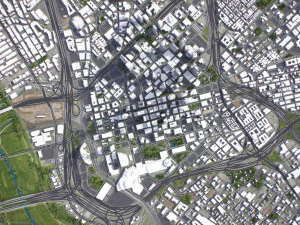 Dallas - 3D City Model 3D Model