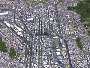 Пусан - 3D модель міста 3D Модель