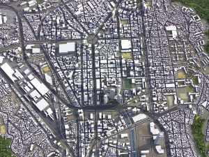 Busan - 3D City Model Modèle 3D