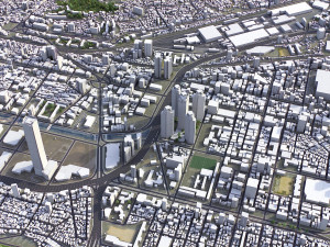 Busan - 3D City Model Modèle 3D