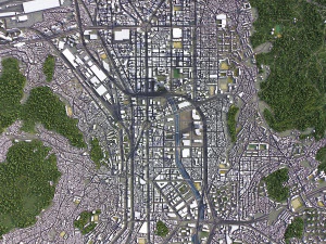 Busan - 3D City Model 3D Model