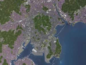 Busan - 3D City Model 3D Model