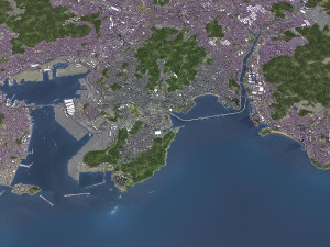 Busan - 3D City Model Modèle 3D