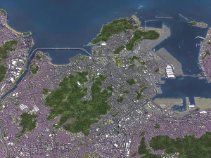 Busan - 3D City Model 3D Model