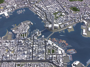 Busan - 3D City Model Modèle 3D