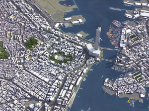 Busan - 3D City Model Modèle 3D