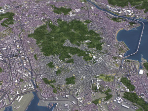 Busan - 3D City Model Modèle 3D
