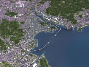 Busan - 3D City Model Modèle 3D