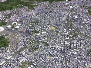 Busan - 3D City Model Modèle 3D