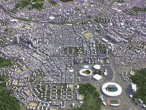 Busan - 3D City Model Modèle 3D