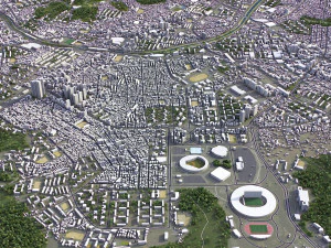 Busan - 3D City Model 3D Model