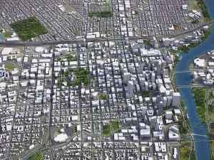 Austin - 3D City Model 3D Model