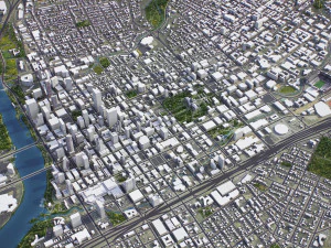 Austin - 3D City Model 3D Model