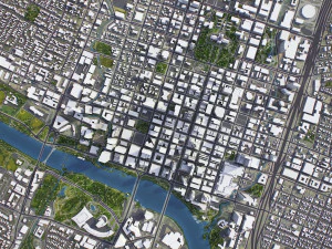 Austin - 3D City Model 3D Model