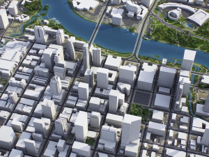 Austin - 3D City Model Modelo 3D