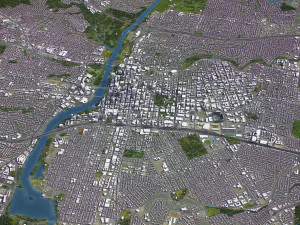 Austin - 3D City Model 3D Model