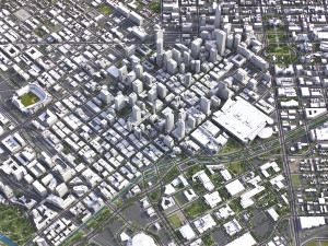 Denver - 3D City Model Modelo 3D