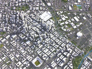 Denver - 3D City Model 3D Model